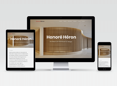 Website design et développement pour Honoré Héron. - Création de site internet
