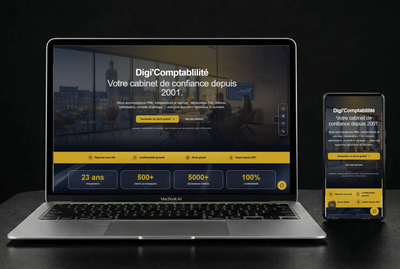 Site web d'un Cabinet de comptable du Hainaut - Création de site internet