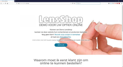 Lensshop - Web Applicatie