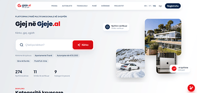 gjeje.al - Multi-Category Marketplace Platform - Desarrollo de Software