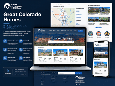 Real Estate Listing & Property Search Platform - Creación de Sitios Web