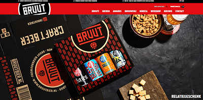 Webshop realisatie Bruut Bier - Graphic Design