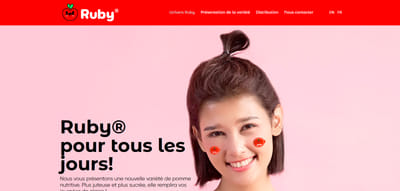 Site web My Ruby Apple - Website Creatie