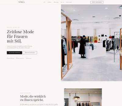 Mode-Boutique │ Beispielwebsite │ Webglueck - Création de site internet