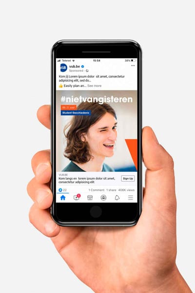 VUB Faculteit der Letteren Rebranding Campagne - Marketing