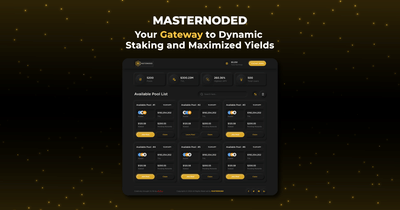 Masternoded Staking Dapp with Dynamic Pools - Blockchain Development