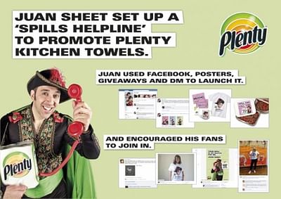 Juan Sheet Spills Helpline - Werbung