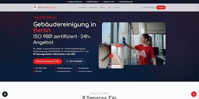 Website Für amt multiservices GmbH - Webseitengestaltung