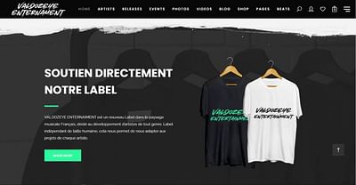 Valdozeye Enternament - Création de site internet