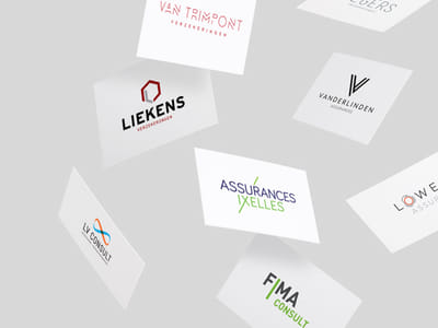AG Insurance - Création logos courtiers - Image de marque & branding