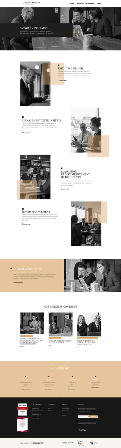 Site vitrine | Honoré Associates - Website Creation