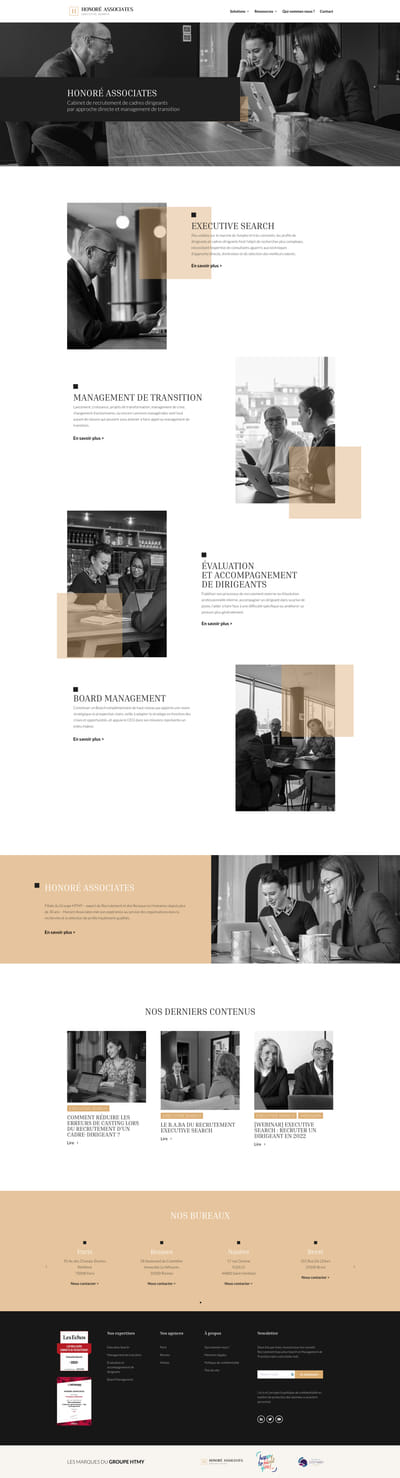 Site vitrine | Honoré Associates - Webseitengestaltung
