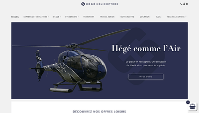 Site e-commerce - Hégé Hélicoptère - Ergonomy (UX/UI)