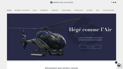 Site e-commerce - Hégé Hélicoptère - Usabilidad (UX/UI)