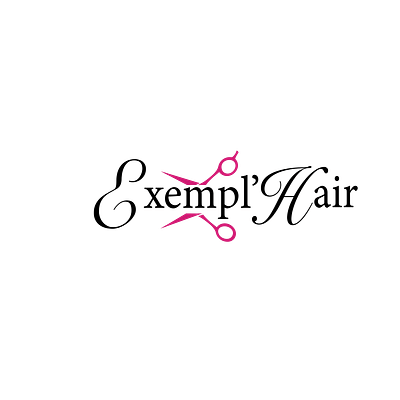 Identité Visuelle - Exempl'Hair (coiffeuse ) - Branding y posicionamiento de marca