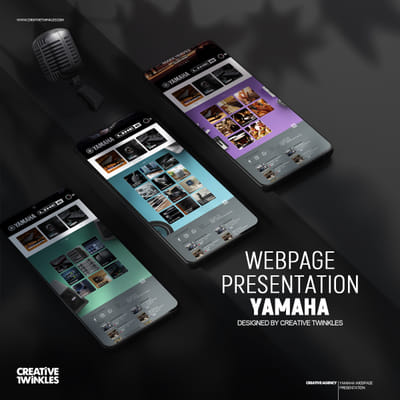 YAMAHA WebPage Design - Website Creatie