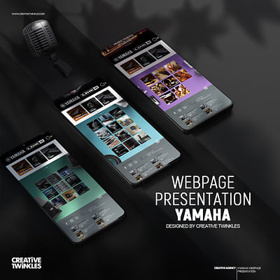 YAMAHA WebPage Design - Website Creation