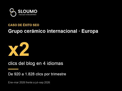 Grupo cerámico internacional: blog de 920 a 1.828 clics por trimestre - SEO
