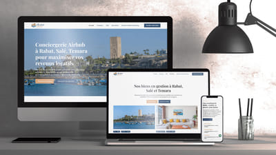 Site web et stratégie SEO pour un service de conciergerie au Maroc - Création de site internet