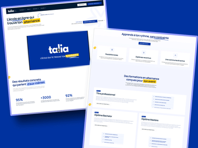 Création du site internet de Talia.fr (Webflow) - Création de site internet