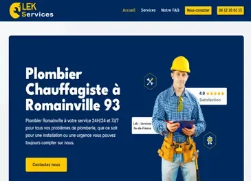 Création site internet plombier chauffagiste - Creación de Sitios Web