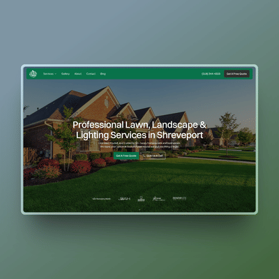 Barefoot Lawns & Lights Website - Creación de Sitios Web