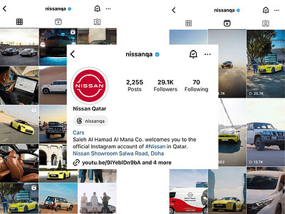 Nissan Qatar Social Media Management - Strategia di contenuto