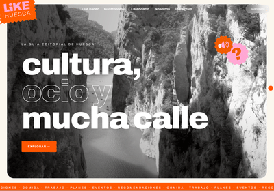 Like Huesca — Identidad visual para plataforma de turismo y ocio - Website Creatie