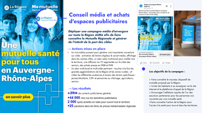Conseil média et achats d'espaces publicitaires​ - Planification médias