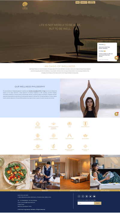 Digital Strategy for Modi Yoga Retreat - Redes Sociales