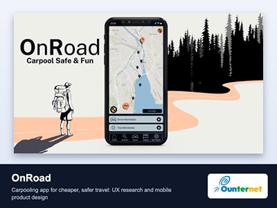OnRoad: carpooling app UX research and product design - Software Development