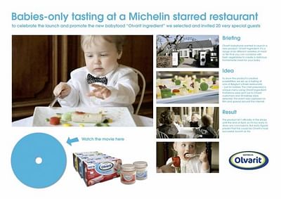 AN EXCLUSIVE BABY DINNER - Reclame
