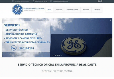 Web Development and SEO General Electric - Creazione di siti web
