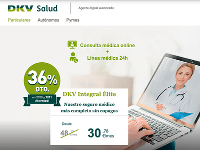 DKV Salud. Captación Clientes - Publicidad Online