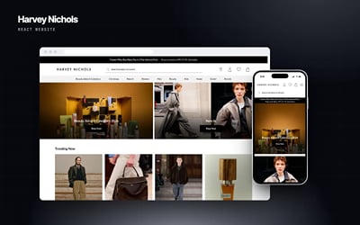 Harvey Nichols: luxury department store website - E-commerce