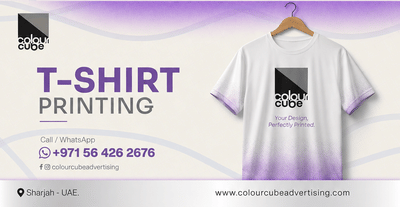 T-shirt printing Sharjah: A Complete Guide for Businesses and Events - Publicité