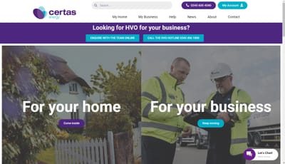 Certas Energy - SEO / PPC / Digital PR - Marketing