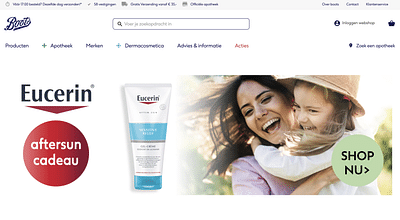 Boots | Nieuwe webshop met een responsive design - E-Commerce