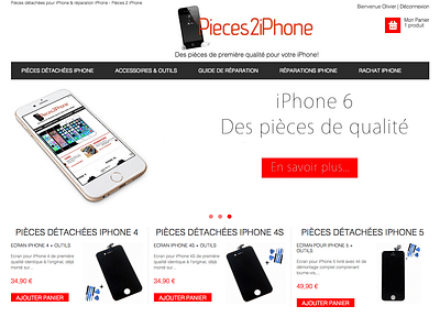 Pièces 2 iPhone - E-commerce