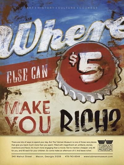 Where else can $5 make you rich? - Publicidad