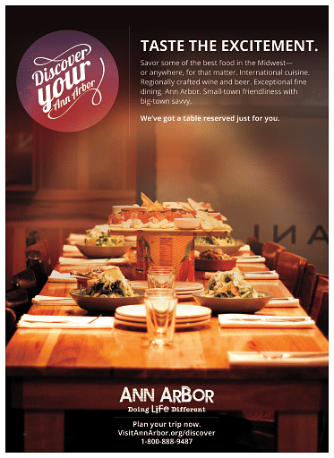 "Foodie" persona ad for Food & Travel Magazine - Digital Strategy