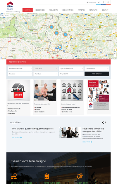 Immobilier (Real Estate Company) - Website Creatie