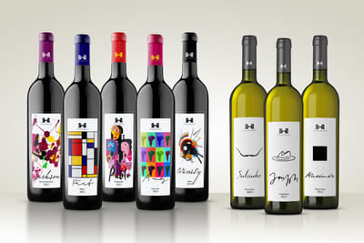 Wine labels inspired by grand masters of art - Graphic Design