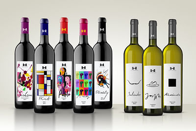 Wine labels inspired by grand masters of art - Grafikdesign