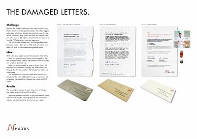 THE DAMAGED LETTERS - Werbung