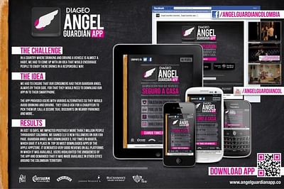 Don't Drink and Drive, Guardian Angel App - Pubblicità