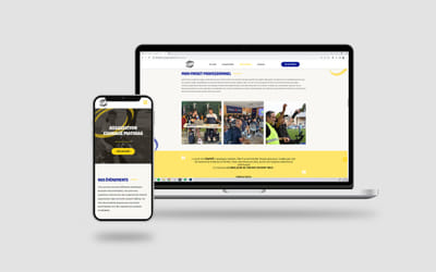 Site Internet Association Courage Mathias - Design & graphisme