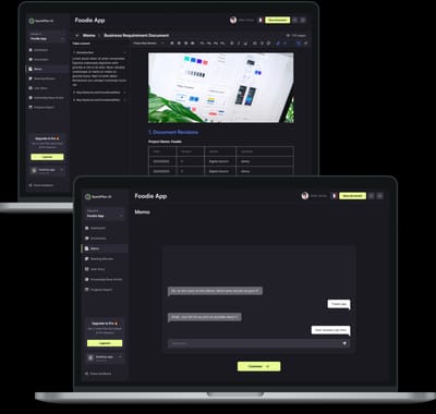SparkPlan — logiciel IA de cahiers des charges et agents métier - Application web