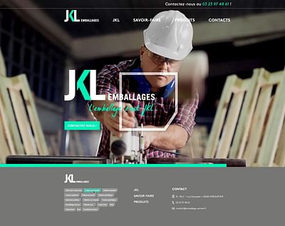 JKL EMBALLAGES - Communication digitale - Application web