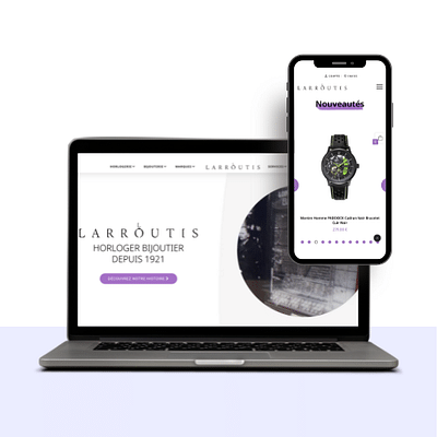 Site e-commerce pour Larroutis - Bijouterie - E-commerce